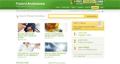 Desktop Screenshot of patientassistance.com